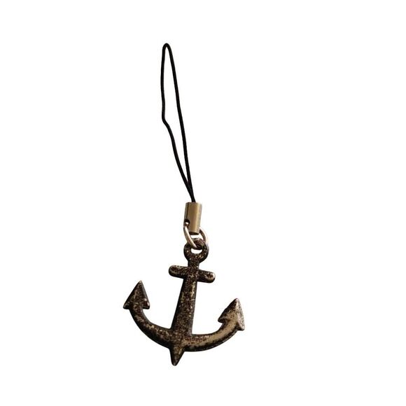 Nautical Anchor Phone Charm Keychain - Picture 1 of 2